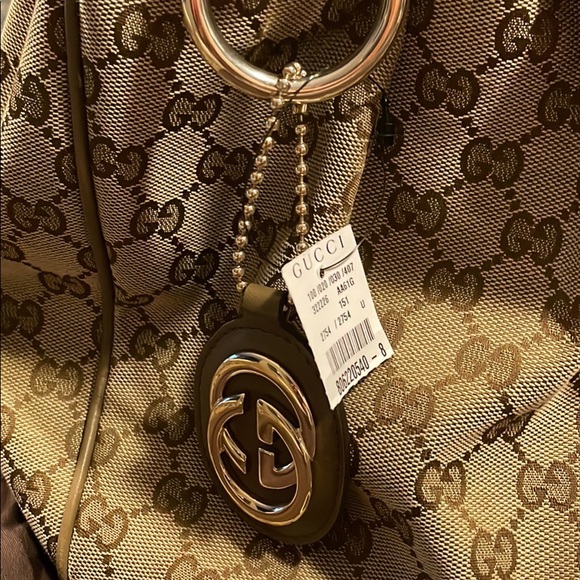 Authentic Canvas Gucci Bag. - Picture 2 of 7